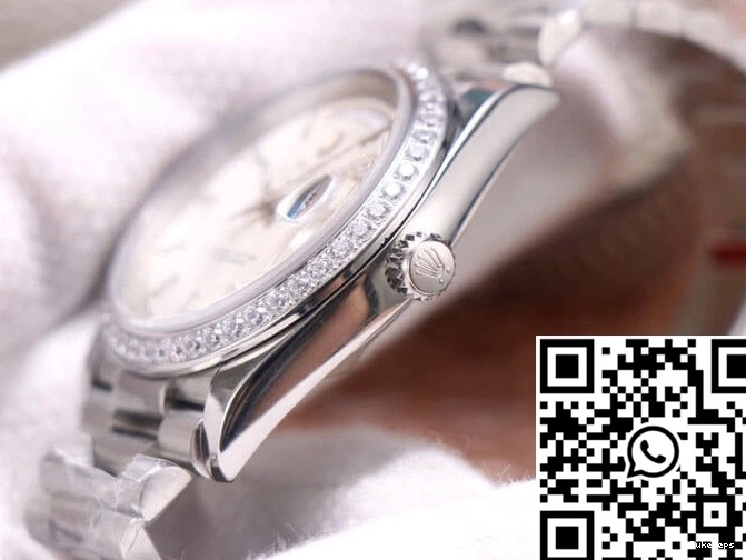 Factory Rolex EW Dial Silver M228349RBR-0007 Day-Date 0427